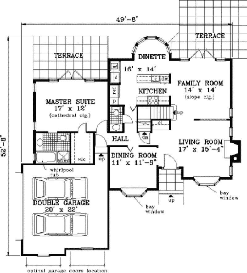 Southern House Plan First Floor - Marbleton Traditional Home 089D-0036 - Shop House Plans and More
