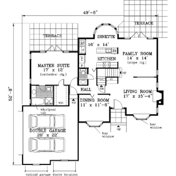 Colonial House Plan First Floor - Marbleton Traditional Home 089D-0036 - Shop House Plans and More