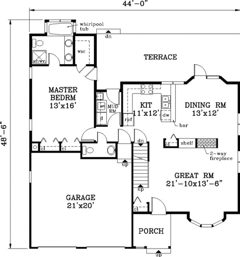 Country House Plan First Floor - Harrison Place Victorian Home 089D-0071 - Search House Plans and More