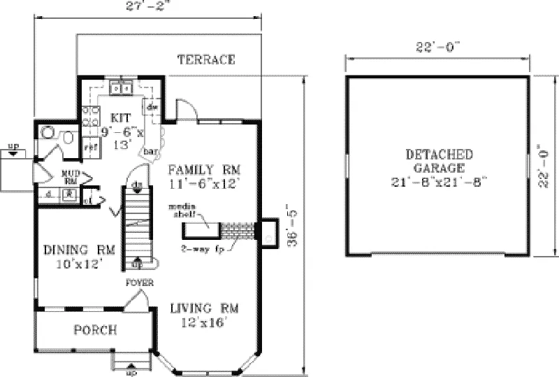 Victorian House Plan First Floor - Curryville Place Victorian Home 089D-0075 - Search House Plans and More