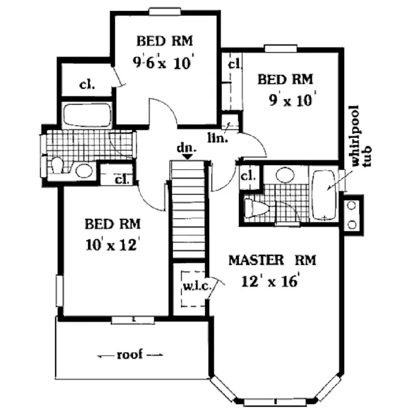 Country House Plan Second Floor - Edmondson Victorian Home 089D-0081 - Search House Plans and More