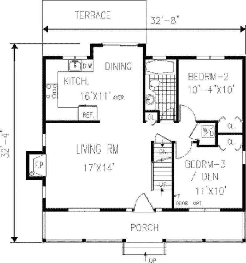 Colonial House Plan First Floor - Windsor Valley Country Home 089D-0087 - Shop House Plans and More