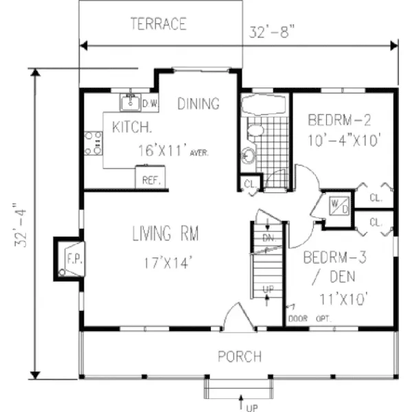 Colonial House Plan First Floor - Windsor Valley Country Home 089D-0087 - Shop House Plans and More