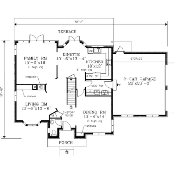 Southern House Plan First Floor - Melissa Mill Traditional Home 089D-0093 - Shop House Plans and More