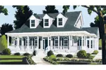 Colonial House Plan Front of Home - Enola Southern Home 089D-0103 - Search House Plans and More