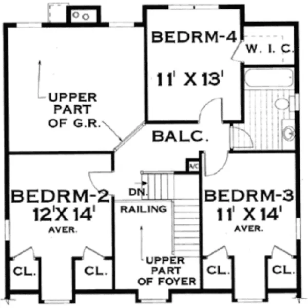 Country House Plan Second Floor - Cheverie Southern Home 089D-0113 - Search House Plans and More