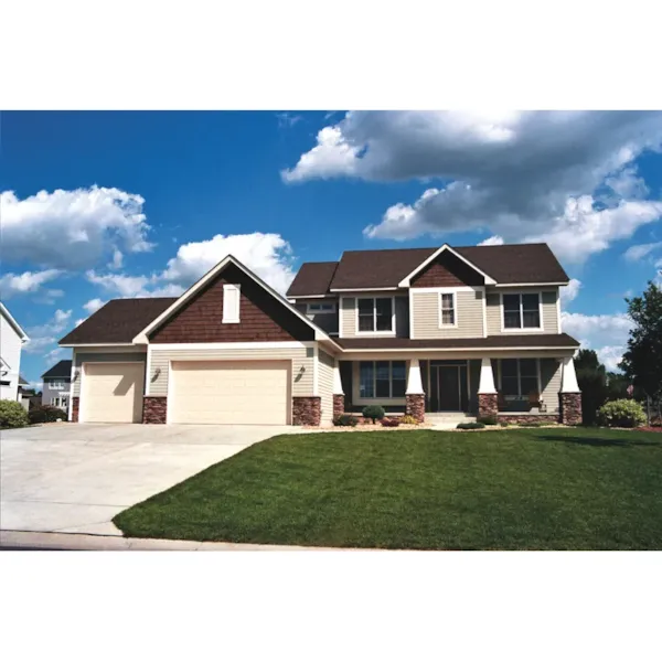 This Two-Story Displays Great Craftsman Style Details And Design