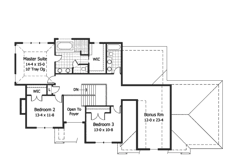 European House Plan Second Floor - Reauville European Home 091D-0008 - Shop House Plans and More