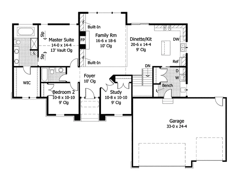 Shingle House Plan First Floor - Hallberg Hill Luxury Home 091D-0020 - Search House Plans and More