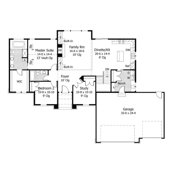 Luxury House Plan First Floor - Hallberg Hill Luxury Home 091D-0020 - Search House Plans and More