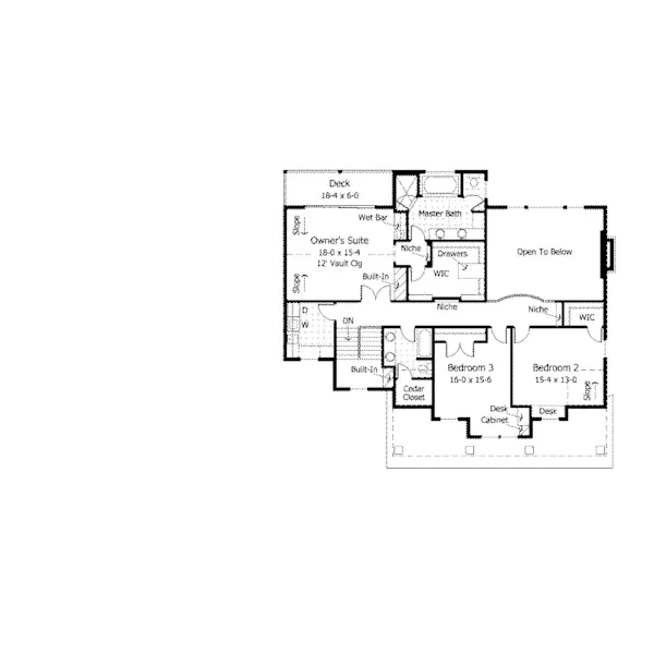 Country House Plan Second Floor - Neema Luxury Arcadian Home 091D-0021 - Shop House Plans and More