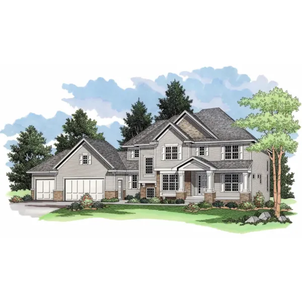 Great Country Craftsman Style Home Design