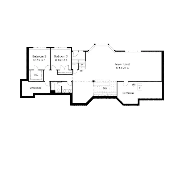 Country House Plan Lower Level Floor - Childers Hill Sunbelt Home 091D-0028 - Search House Plans and More