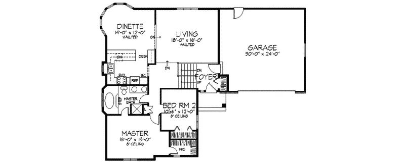 Country House Plan First Floor - Deluca Country Traditional Home 091D-0034 - Search House Plans and More