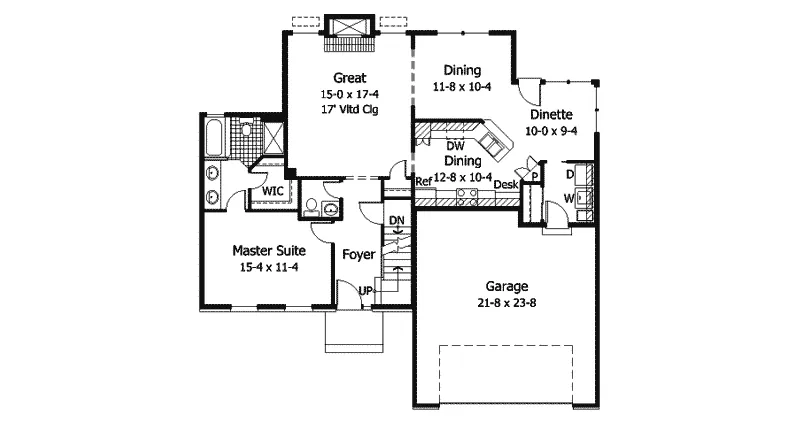 Traditional House Plan First Floor - Riccardo Traditional Home 091D-0043 - Shop House Plans and More