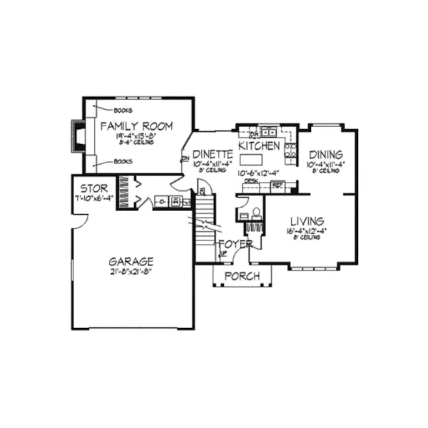 Country House Plan First Floor - Florham Park Neoclassical Home 091D-0046 - Search House Plans and More