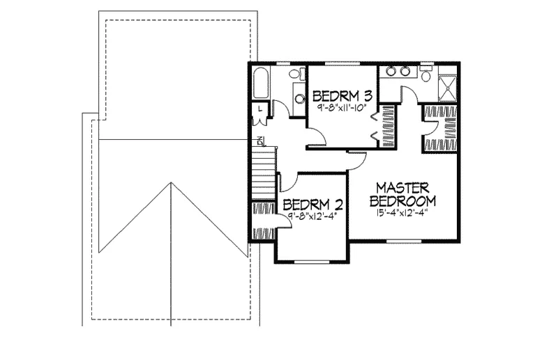 Neoclassical House Plan Second Floor - Florham Park Neoclassical Home 091D-0046 - Search House Plans and More