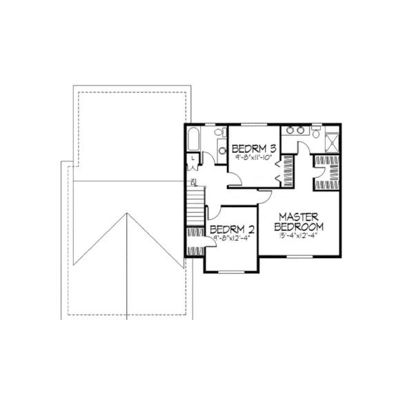 Country House Plan Second Floor - Florham Park Neoclassical Home 091D-0046 - Search House Plans and More