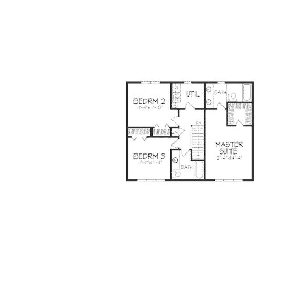 Traditional House Plan Second Floor - Eastchester Prairie Style Home 091D-0055 - Search House Plans and More