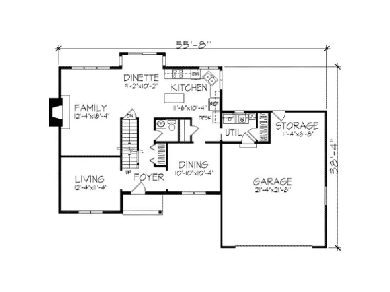 Traditional House Plan First Floor - Surrey Farm Colonial Home 091D-0059 - Shop House Plans and More