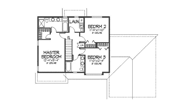 Country House Plan Second Floor - Dacotah Country Style Home 091D-0061 - Search House Plans and More