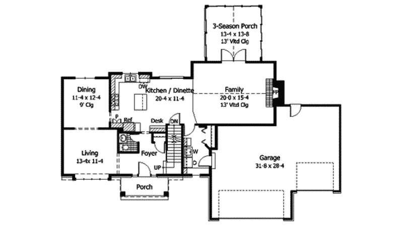 Neoclassical House Plan First Floor - Henry Oaks Neoclassical Home 091D-0065 - Search House Plans and More