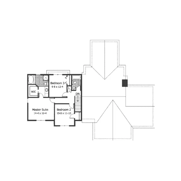 Traditional House Plan Second Floor - Henry Oaks Neoclassical Home 091D-0065 - Search House Plans and More