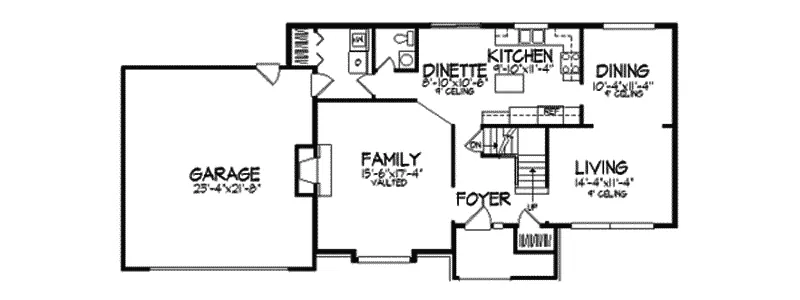 Traditional House Plan First Floor - Durrell Traditional Home 091D-0069 - Search House Plans and More