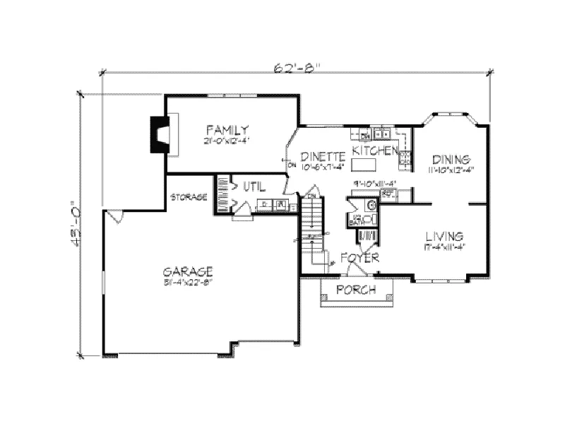Country House Plan First Floor - Elmbridge English Tudor Home 091D-0077 - Search House Plans and More
