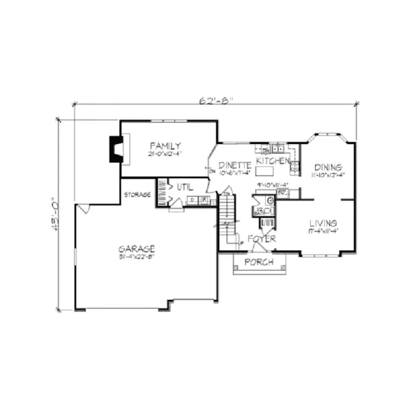 Country House Plan First Floor - Elmbridge English Tudor Home 091D-0077 - Search House Plans and More