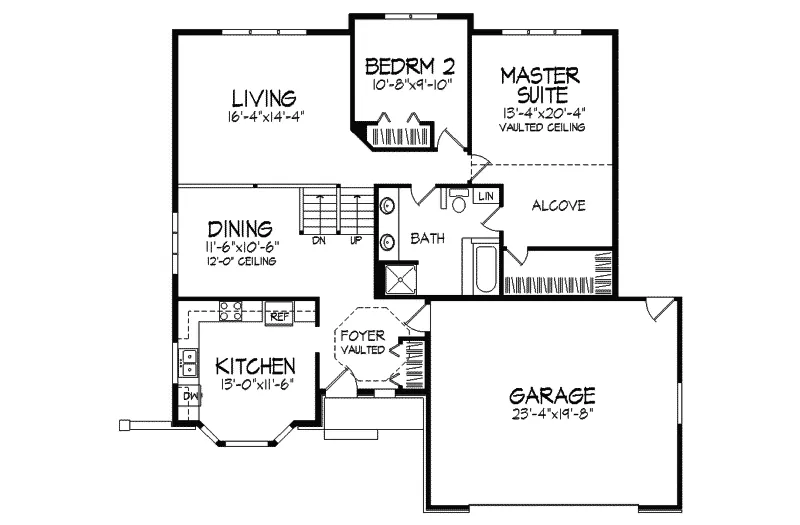 European House Plan First Floor - Breckland European Ranch Home 091D-0082 - Search House Plans and More