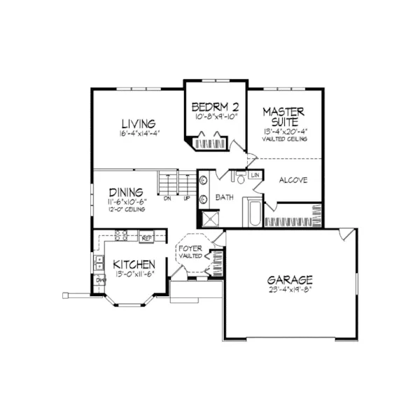 European House Plan First Floor - Breckland European Ranch Home 091D-0082 - Search House Plans and More