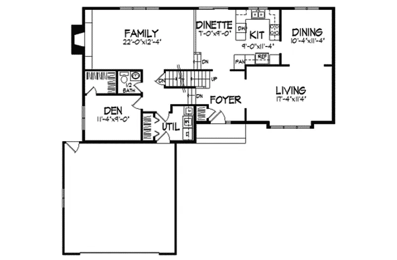 Country House Plan First Floor - Rotherdam Place Tudor Home 091D-0083 - Shop House Plans and More