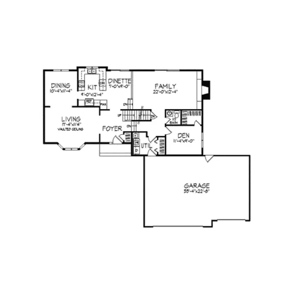 Tudor House Plan First Floor - Harrogate Tudor Style Home 091D-0086 - Search House Plans and More