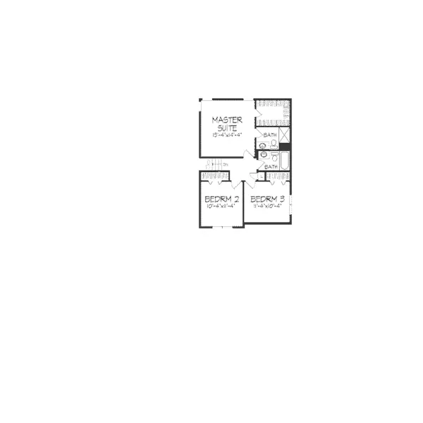 Tudor House Plan Second Floor - Harrogate Tudor Style Home 091D-0086 - Search House Plans and More