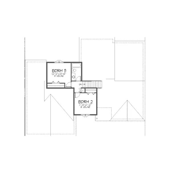 Traditional House Plan Second Floor - Fiore Park Country Home 091D-0101 - Search House Plans and More