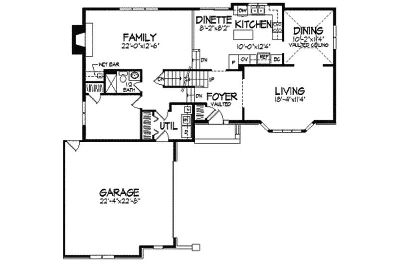 European House Plan First Floor - Carnegie Farm Country Home 091D-0102 - Search House Plans and More