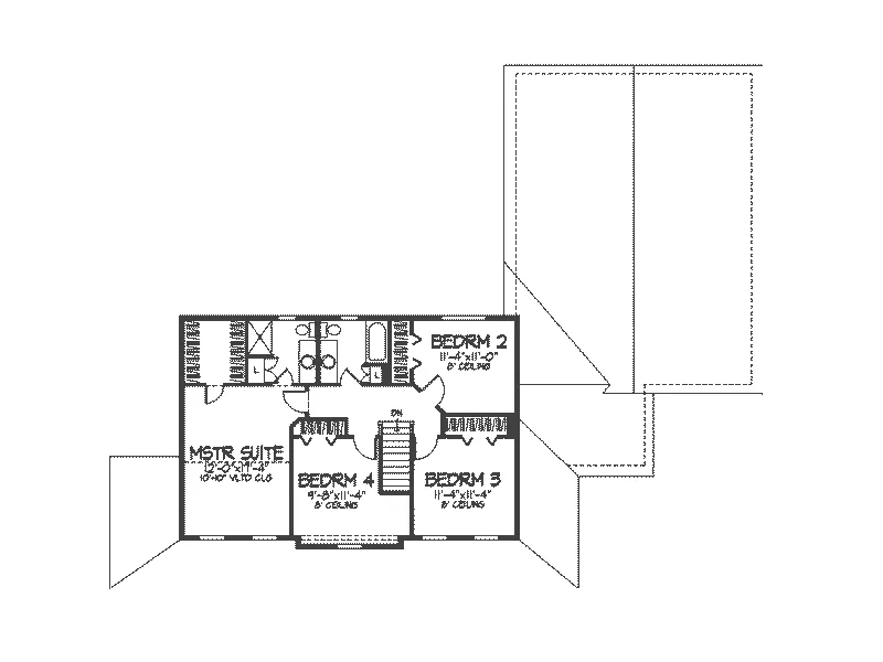 Farmhouse Plan Second Floor - Carillon Bay Farmhouse 091D-0105 - Search House Plans and More