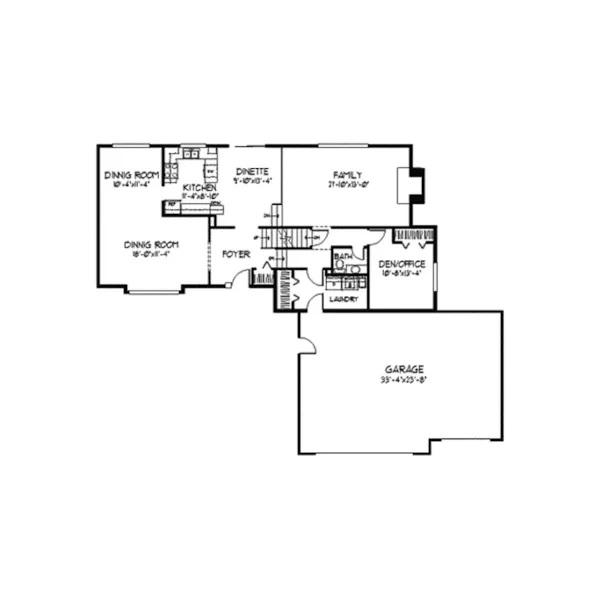 European House Plan First Floor - Sutton Falls Tudor Style Home 091D-0106 - Shop House Plans and More