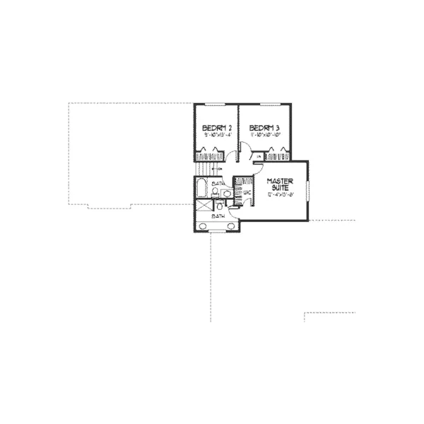 European House Plan Second Floor - Sutton Falls Tudor Style Home 091D-0106 - Shop House Plans and More