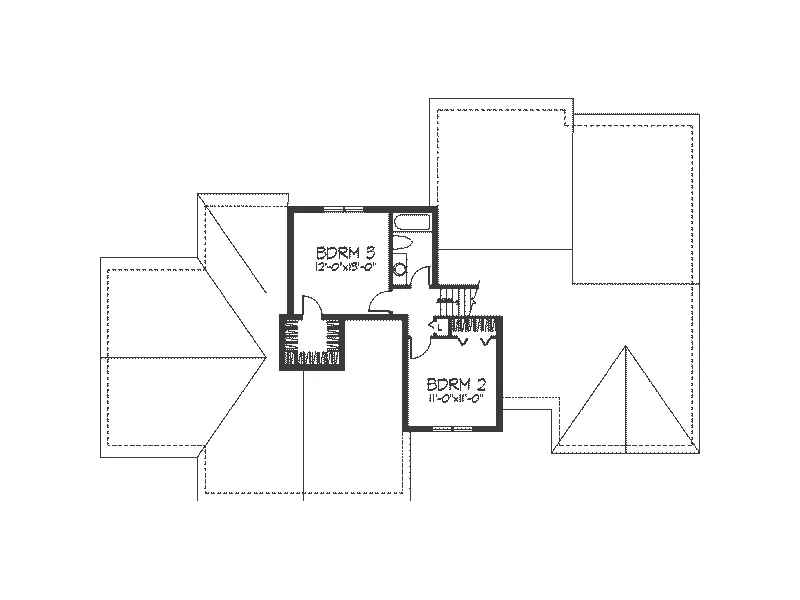 Country House Plan Second Floor - Ballymena Tudor Home 091D-0112 - Search House Plans and More