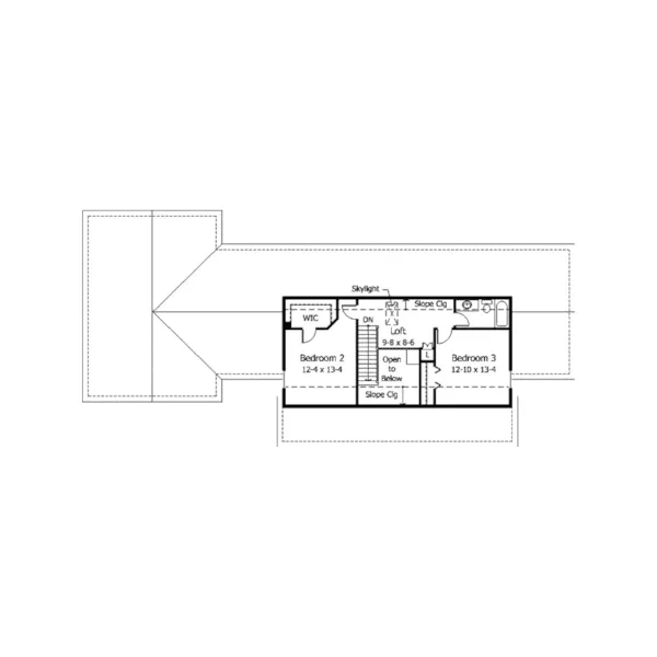 Colonial House Plan Second Floor - Bidwell Creek Traditional Home 091D-0117 - Search House Plans and More