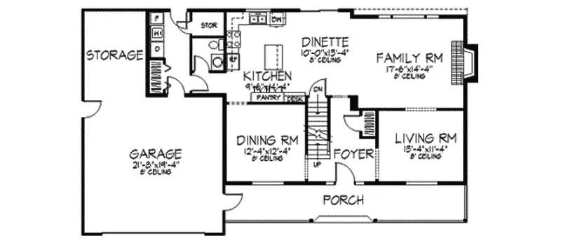 Southern House Plan First Floor - Cusumano Traditional Home 091D-0123 - Search House Plans and More