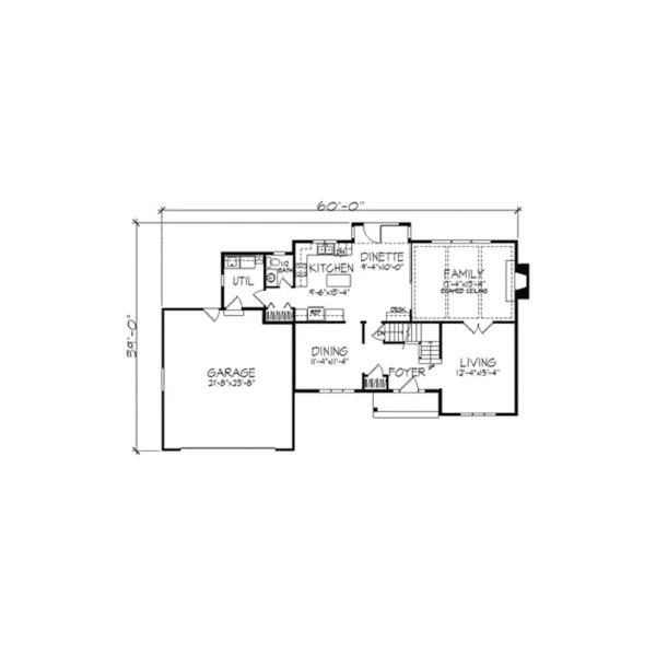 Greek Revival House Plan First Floor - Fenpark Greek Revival Home 091D-0125 - Search House Plans and More