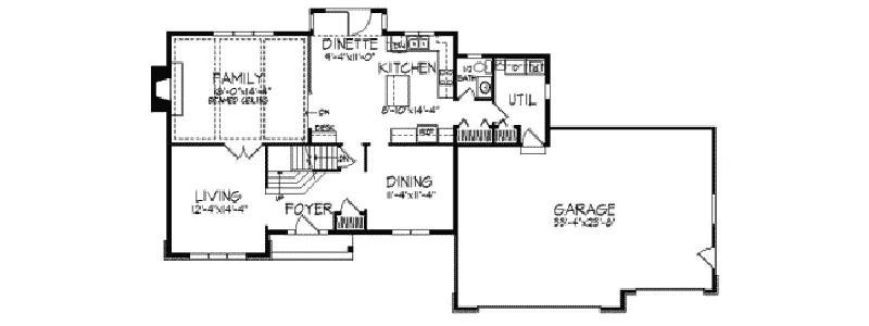 Georgian House Plan First Floor - Annora European Home 091D-0137 - Search House Plans and More