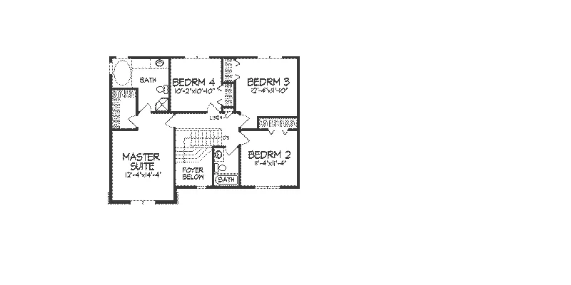 Tudor House Plan Second Floor - Annora European Home 091D-0137 - Search House Plans and More