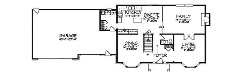 European House Plan First Floor - Bramley Manor European Home 091D-0141 - Search House Plans and More