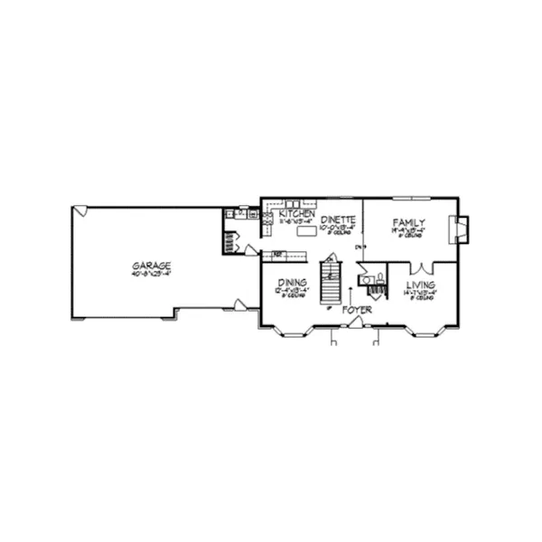 Country House Plan First Floor - Bramley Manor European Home 091D-0141 - Search House Plans and More