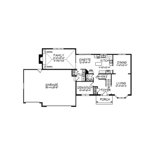 Country House Plan First Floor - Provenchere Place Country Home 091D-0148 - Shop House Plans and More