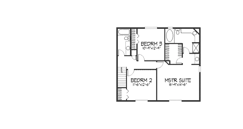 Country House Plan Second Floor - Highland Glen Tudor Home 091D-0157 - Search House Plans and More